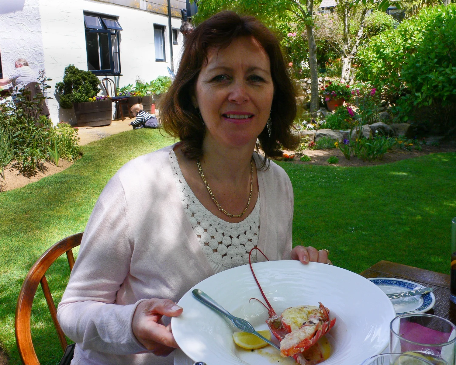 Lobster at La Sablonnerie in Sark - Guernsey Food Photo Heatheronhertravels.com