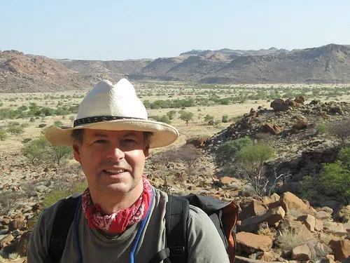 Guy in Namibia Photo: Guy Cowper at Heatheronhertravels.com