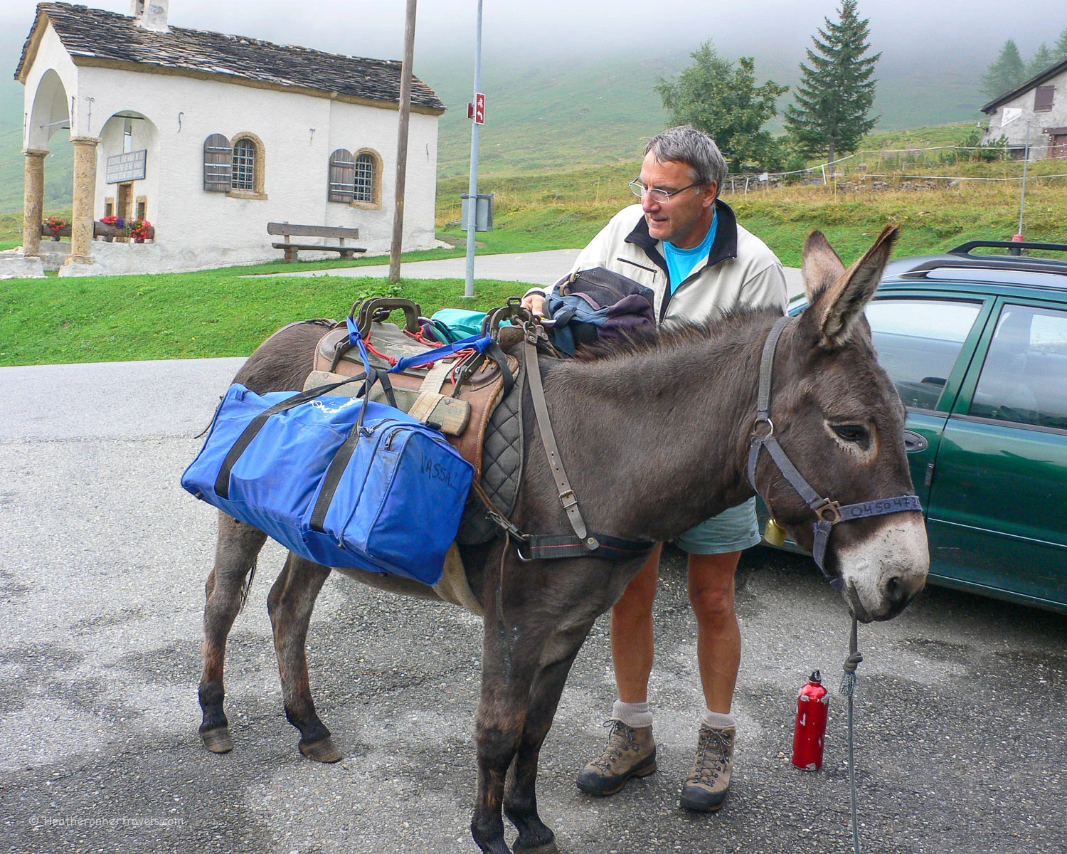 At Ferret on the Tour at Tour de Mont Blanc