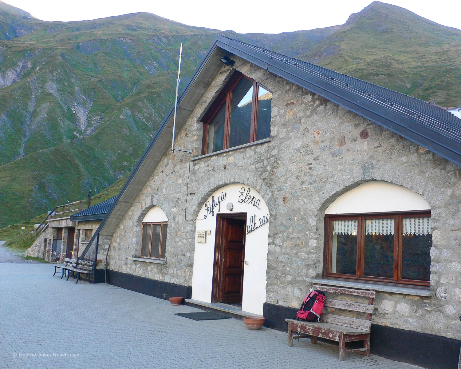 Rifugio Elena in Italy on the Tour de Mont Blanc