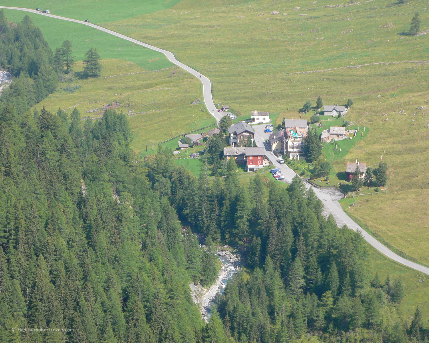 Walking above Ferret on the Tour de Mont Blanc