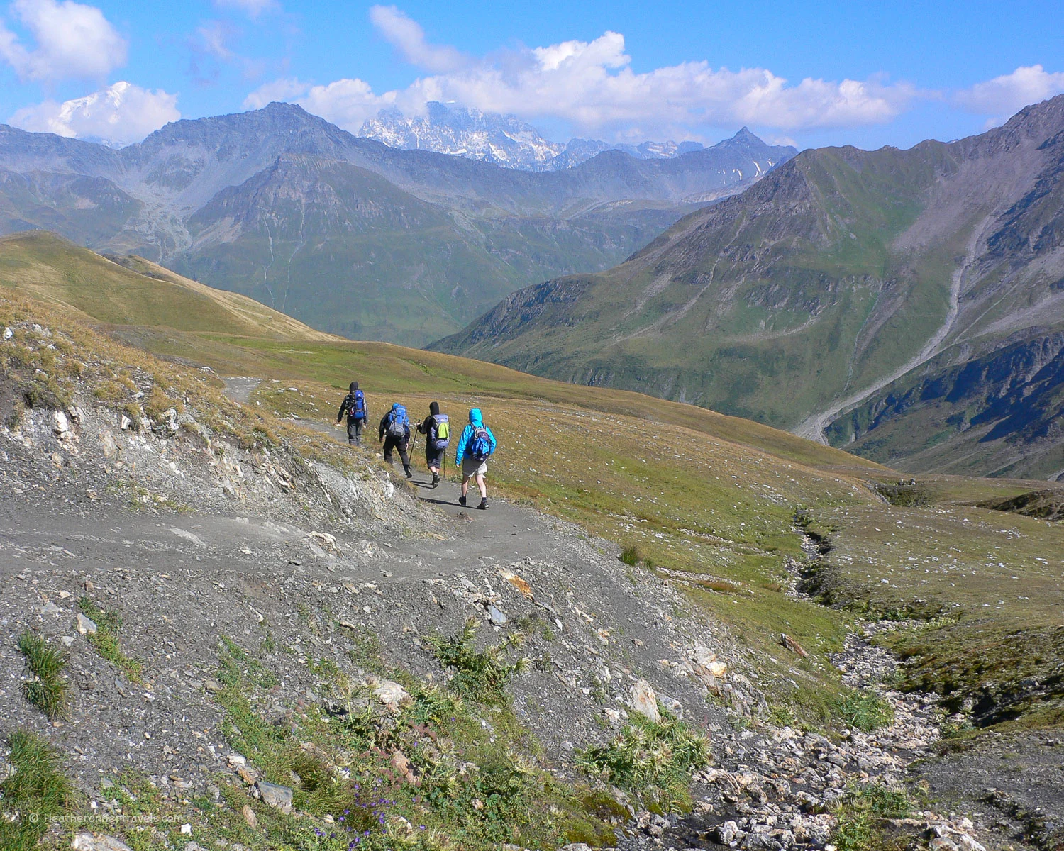 Walking on the Tour de Mont Blanc