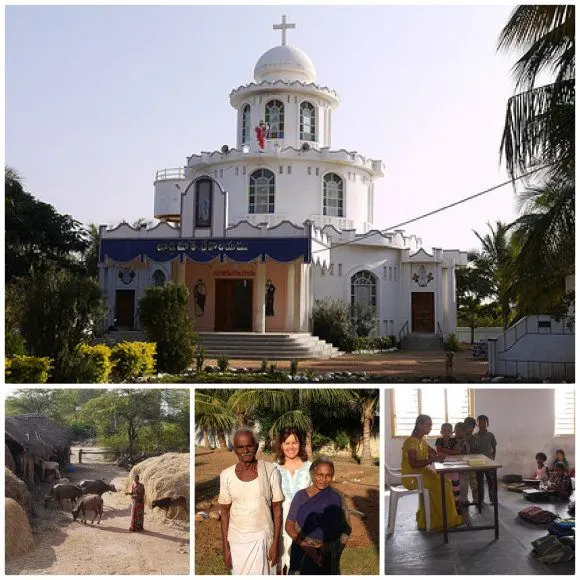 Touring the village of P. Yaleru, India Photo: Heatheronhertravels.com