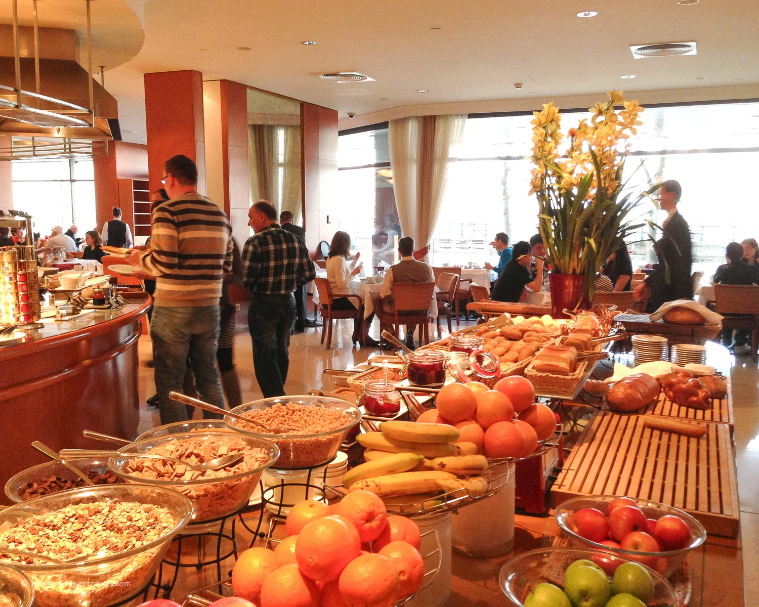 Breakfast at the Intercontinental Hotel, Budapest