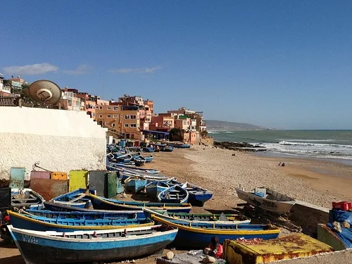 Fishing boats at Taghazout, Morocco Photo: Heatheronhertravels.com