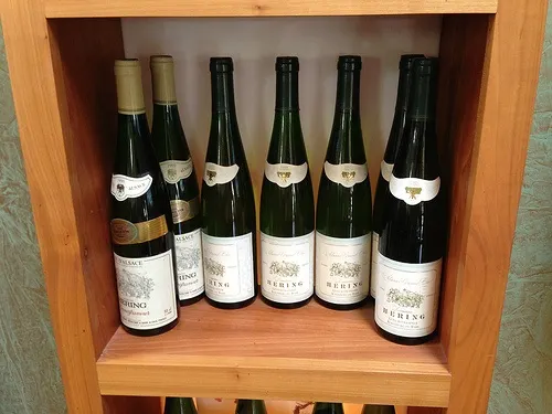 Wines produced by the Hering Vineyard in Alsace Photo: Heatheronhertravels.com