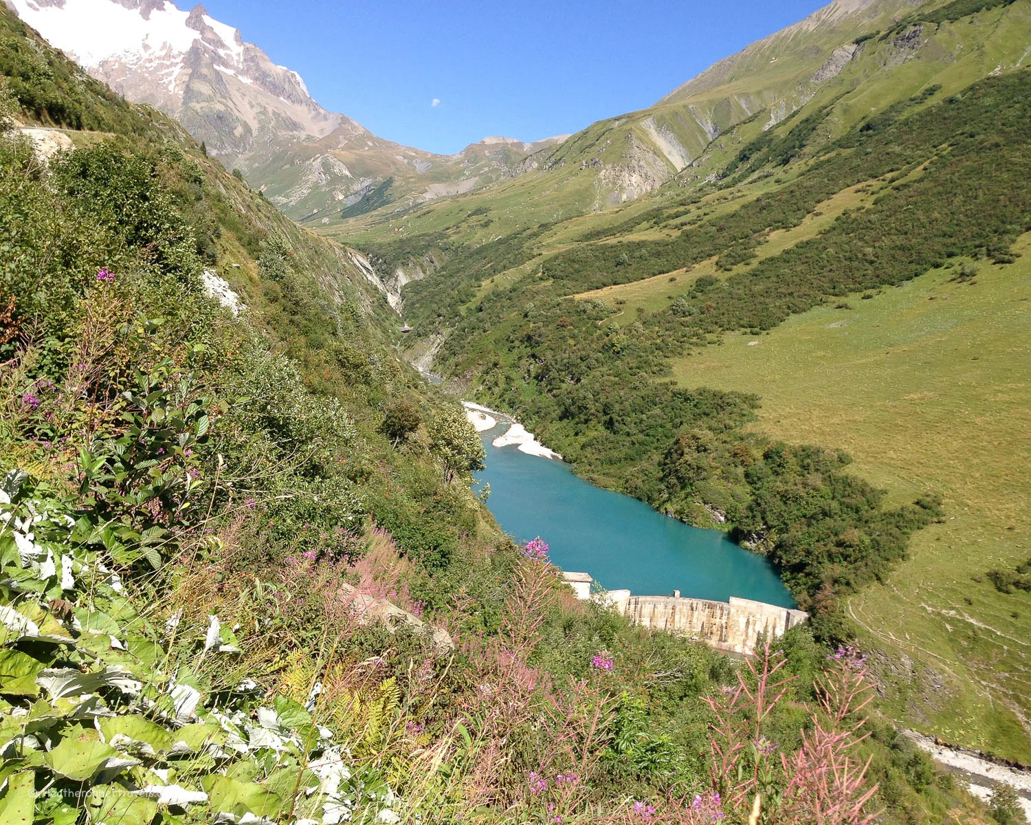 Reservoir near Chapieux on the Tour de Mont Blanc