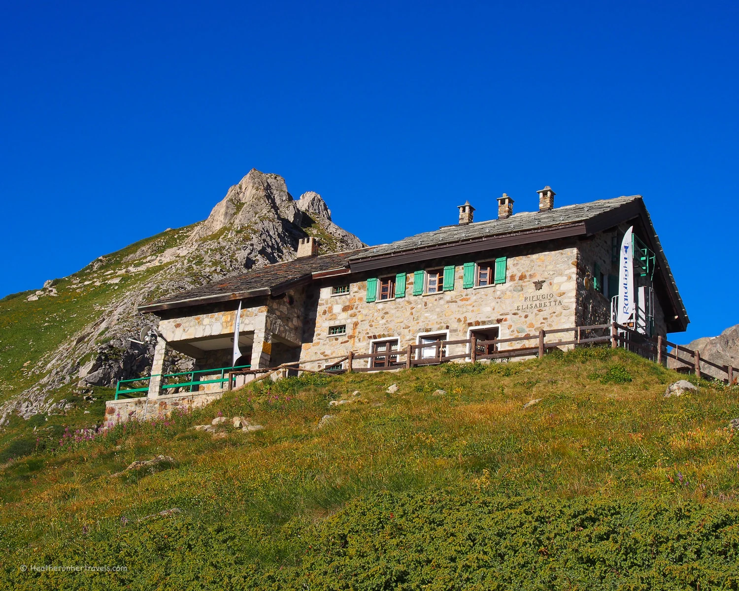 Rifugio Elisabetta on the Tour de Mont Blanc