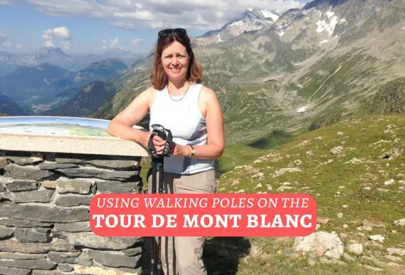 Using walking poles on the Tour de Mont Blanc