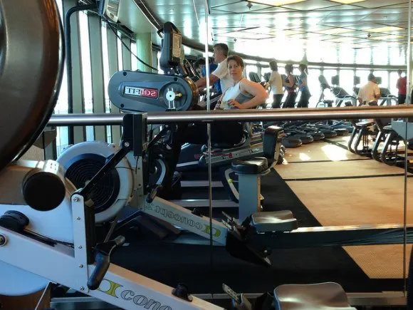 Gym on Crown Princess Photo: Heatheronhertravels.com