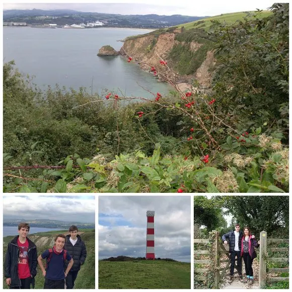 Our walk from Polkerris to Gribbin point Photo: Heatheronhertravels.com