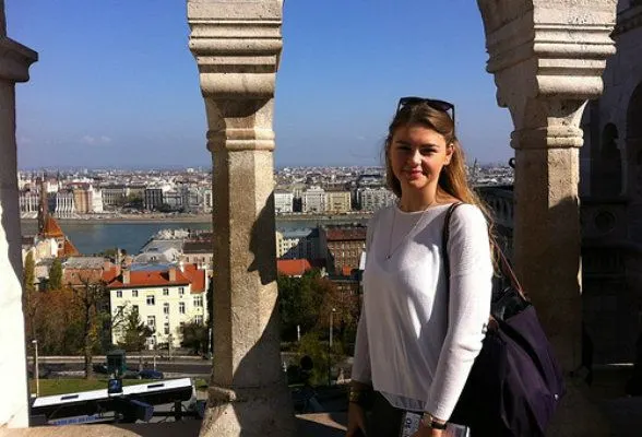 At the Fisherman's Bastion in Budapest