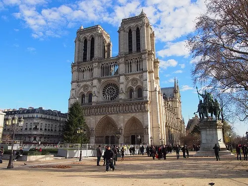 Western Facade of Notre-Dame Cathedral in Paris Photo: Heatheronhertravels.com