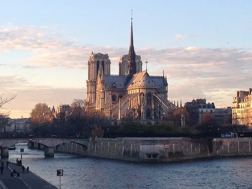 Notre Dame at sunset, Paris Photo: Heatheronhertravels.com