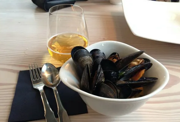 Mussels at Verandah as part of our gastro cruise with Copenhagen Cooking