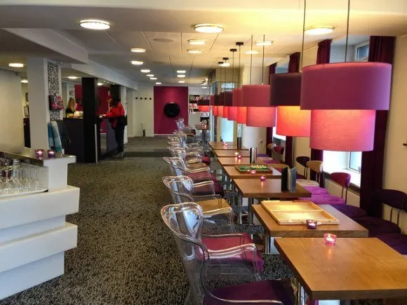 Reception area of the Andersen Hotel in Vesterbro, Copenhagen Photo: Heatheronhertravels.com