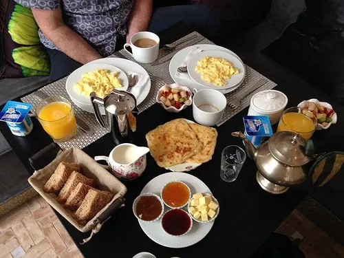 Breakfast at Riad Star in Marrakech Photo: Heatheronhertravels.com