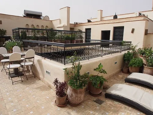 The terrace at Riad Star in Marrakech Photo: Heatheronhertravels.com