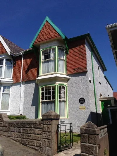 Birthplace of Dylan Thomas, 5 Cwmdonkin Drive, Swansea Photo: Heatheronhertravels.com