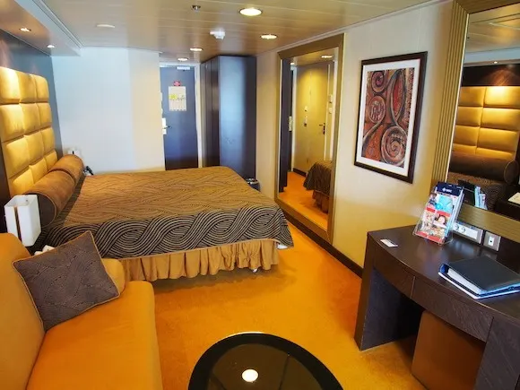 Stateroom on MSC Splendida Photo: Heatheronhertravels.com