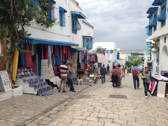 Main Street at Sidi Bou Said Photo: Heatheronhertravels.com