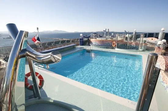 A little fun or relaxation around the pool on MSC Splendida