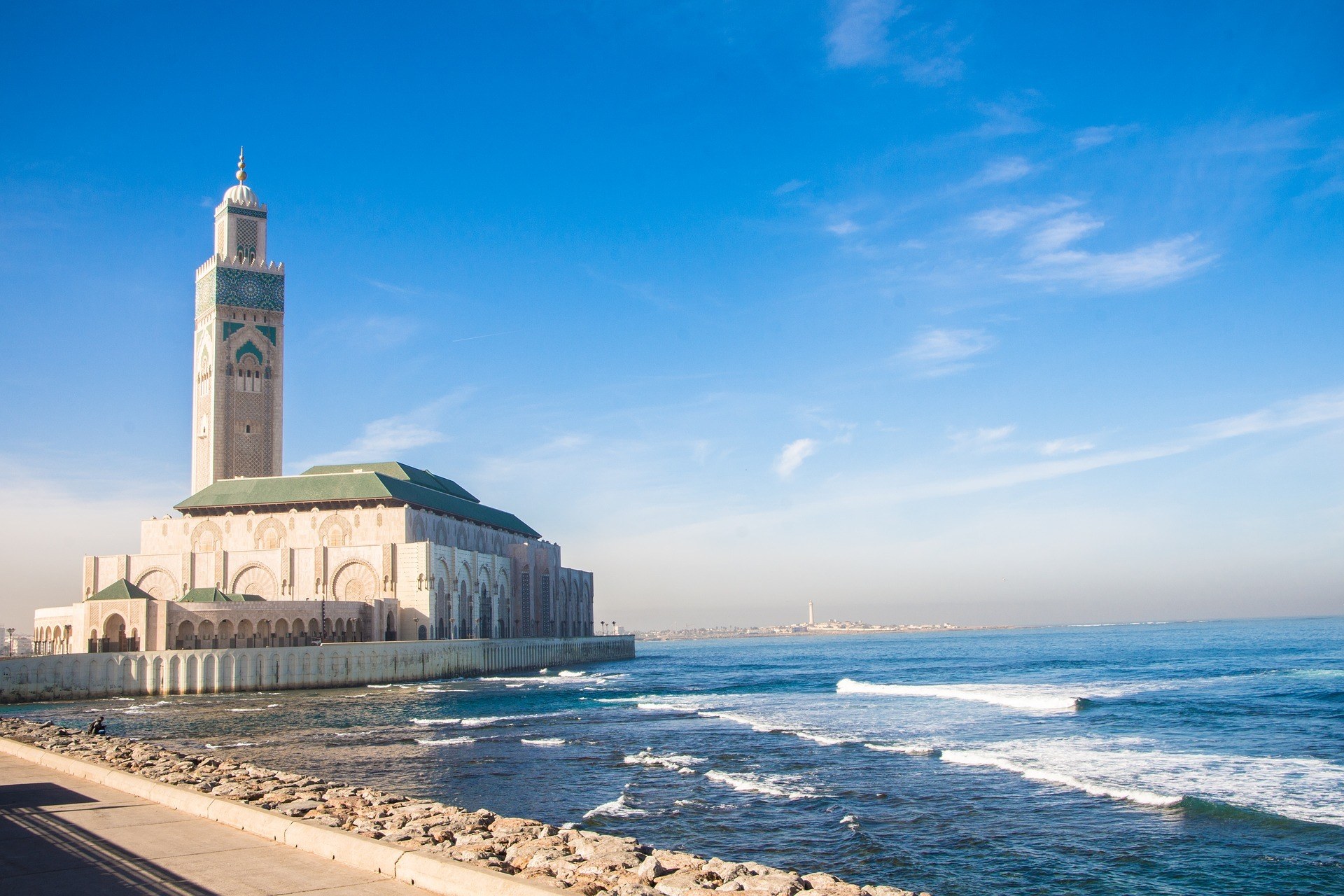 Mosque Hassan II in Casablanca Photo by boredallrounder pixabay