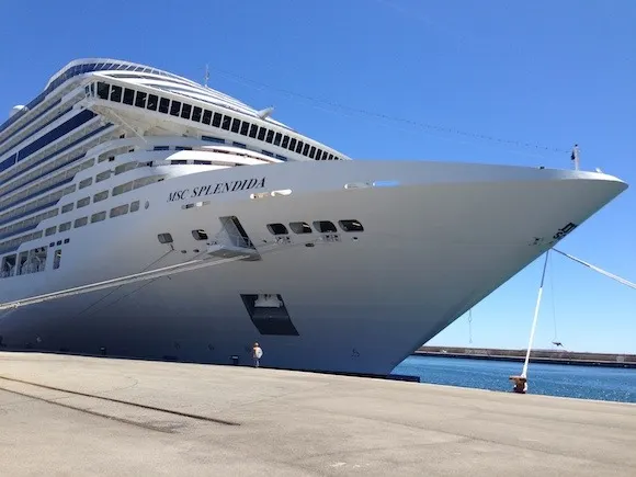 MSC Splendida in Marseille Photo: Heatheronhertravels.com