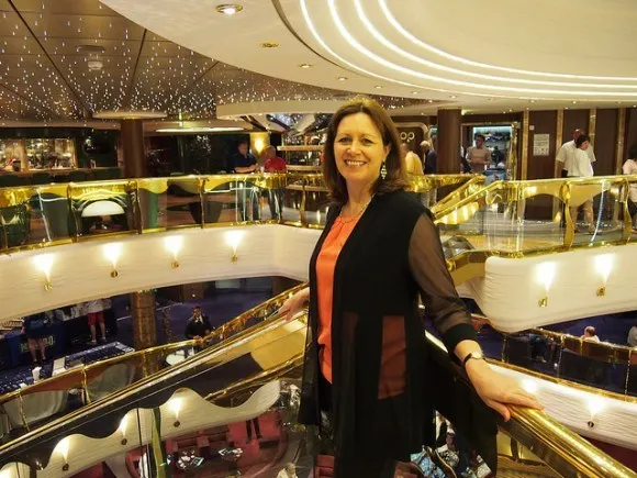 Gala night on MSC Splendida with my Joseph Ribkoff evening jacket