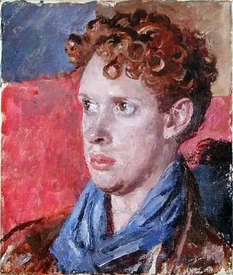 Portrait of Dylan Thomas in his 20s by Augustus John