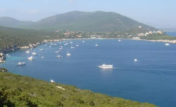 The coastal view at Oristano, Sardinia