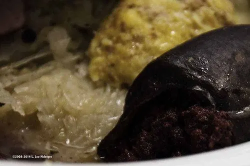 Blood Sausage served at a Törggellen feast Photo: Lee McIntyre