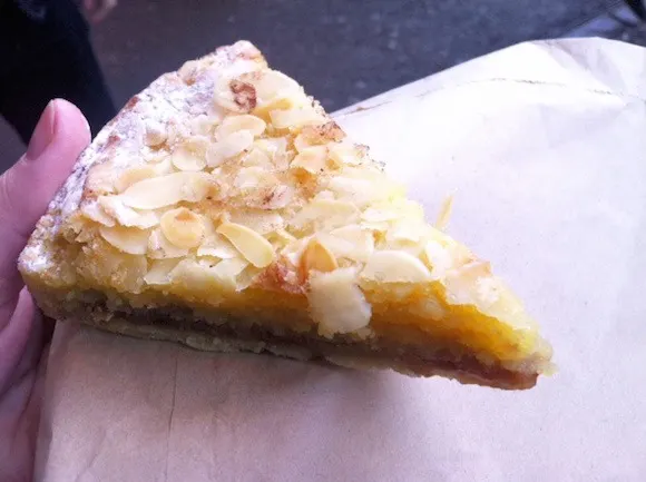 Bakewell tart at Le Comptoir Gourmand Photo: Andrea Duty