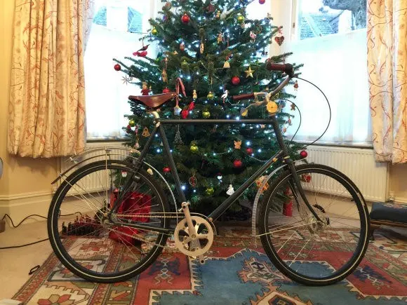 Young Shatterhand Sogreni bicycle makes it home in time for Christmas Photo: Heatheronhertravels.com