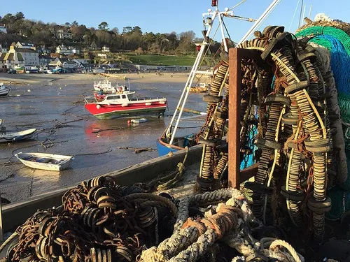 Tide's out at the harbour in Lyme Regis Photo: Heatheronhertravels.com