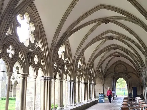 Cloisters of Salisbury Cathedral Photo: Heatheronhertravels.com