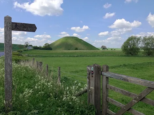 Silbury Hill in Wiltshire