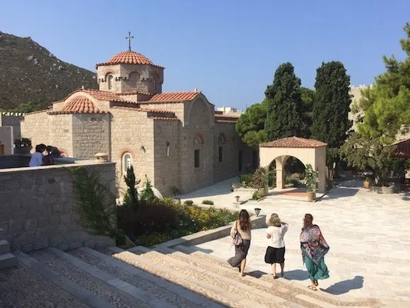 Convent of Evangelinos on Patmos, Greece Photo: Heatheronhertravels.com