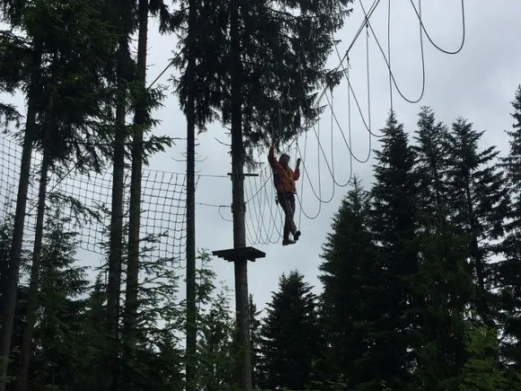 Climbing at Horn Park in Wilder Kaiser, Austria