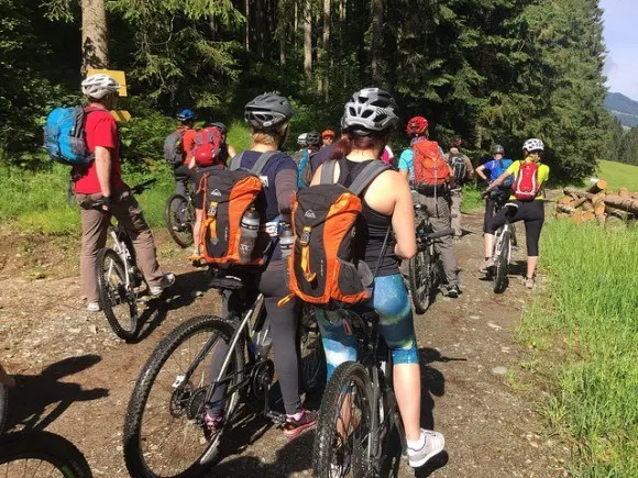 Mountian Biking in Wilder Kaiser as part of Alpine Sports Week Photo: Heatheronhertravels.com