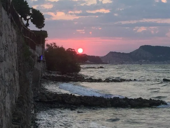 Sunset at Anadalis Restaurant, Zakynthos Photo: Heatheronhertravels.com