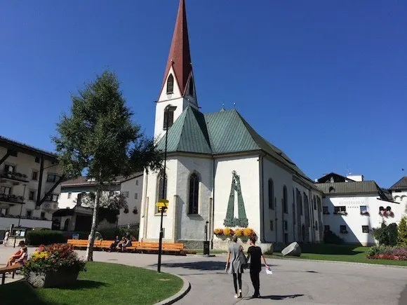 The church in the square of Seefeld Photo: Heatheronhertravels.com