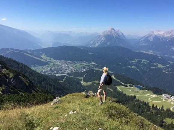 The view over the valley down to Seefeld Photo: Heatheronhertravels.com