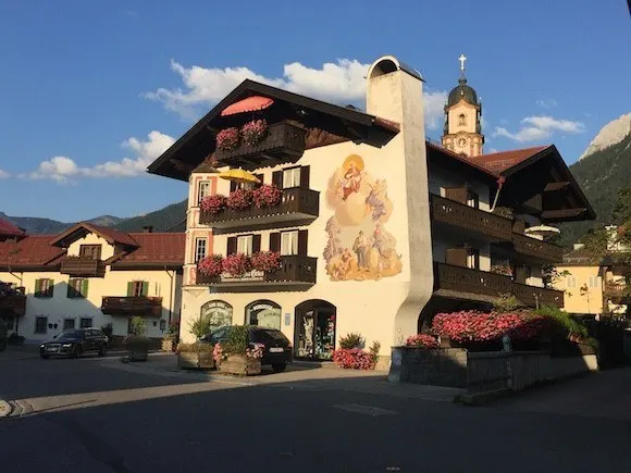 The painted houses of Mittenwald in Germany with Headwater Holidays Photo: Heatheronhertravels.com