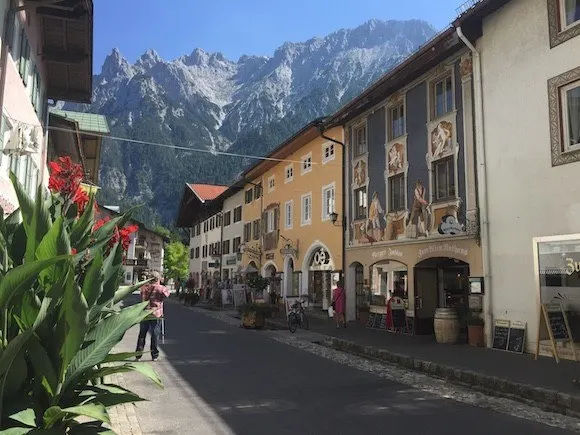 The painted houses of Mittenwald in Germany with Headwater Holidays Photo: Heatheronhertravels.com