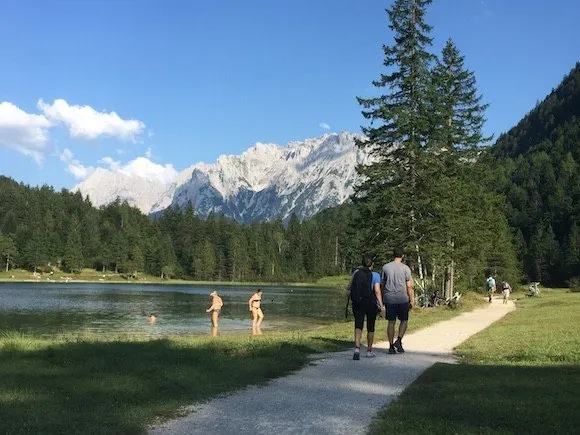 Lake Ferchensee above Mittenwald in Germany Photo: Heatheronhertravels.com