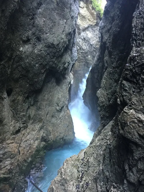 The waterfall of the Leutasch Gorge in Austria with Headwater Holidays Photo: Heatheronhertravels.com