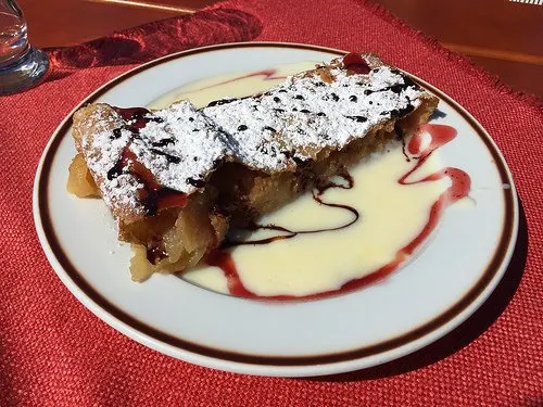 Apple Strudel at Wildermoosalm near Seefeld, Austria Photo: Heatheronhertravels.com