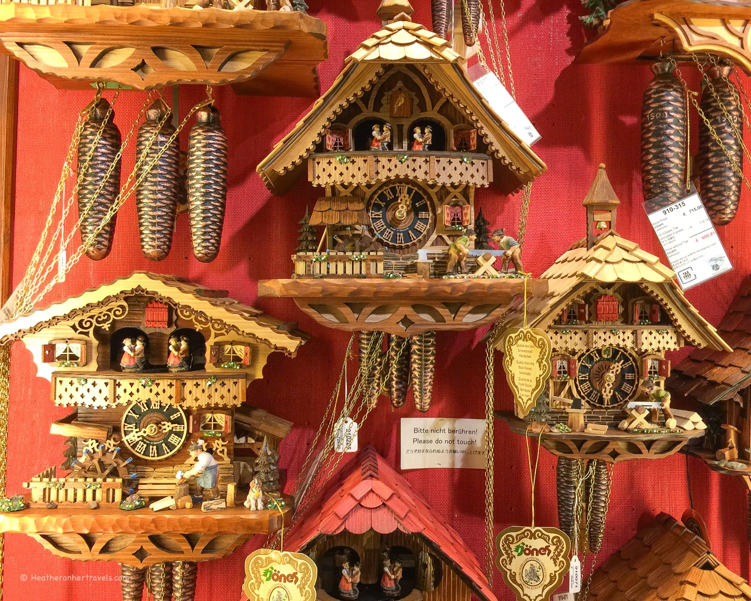 Cuckoo Clocks at Kathe Wohlfhart in Heidelberg