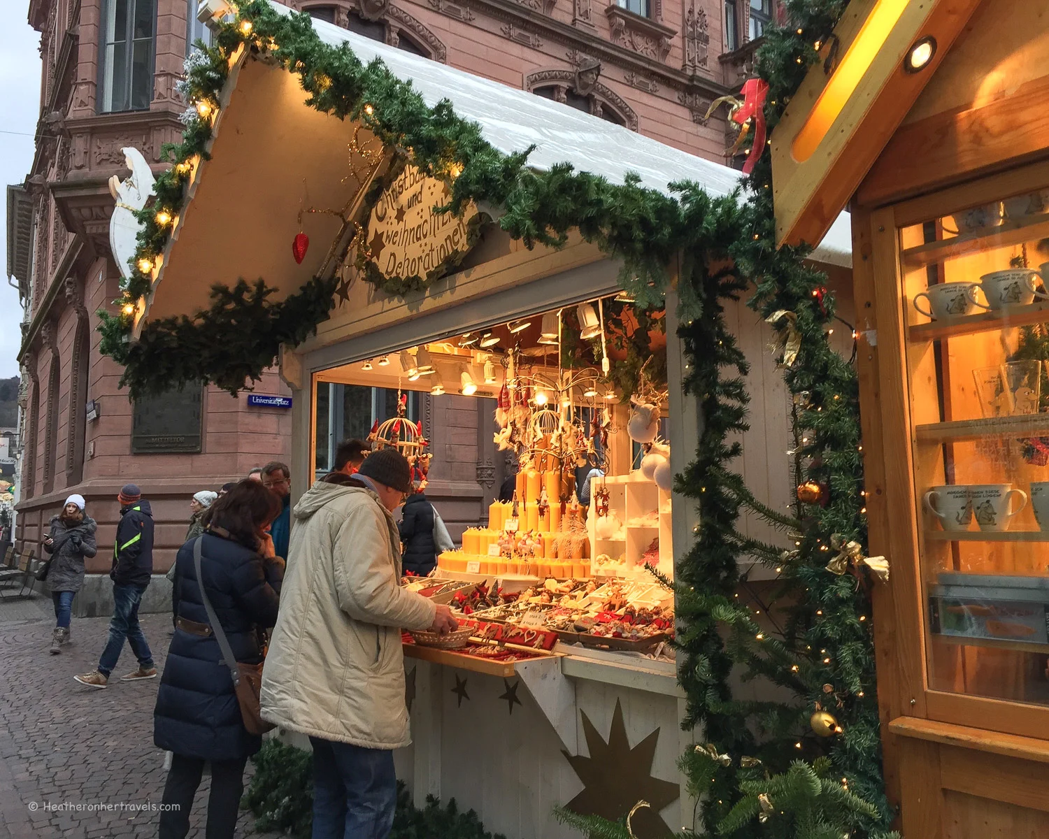 Heidelberg at Christmas - Christmas market at Universityplatz